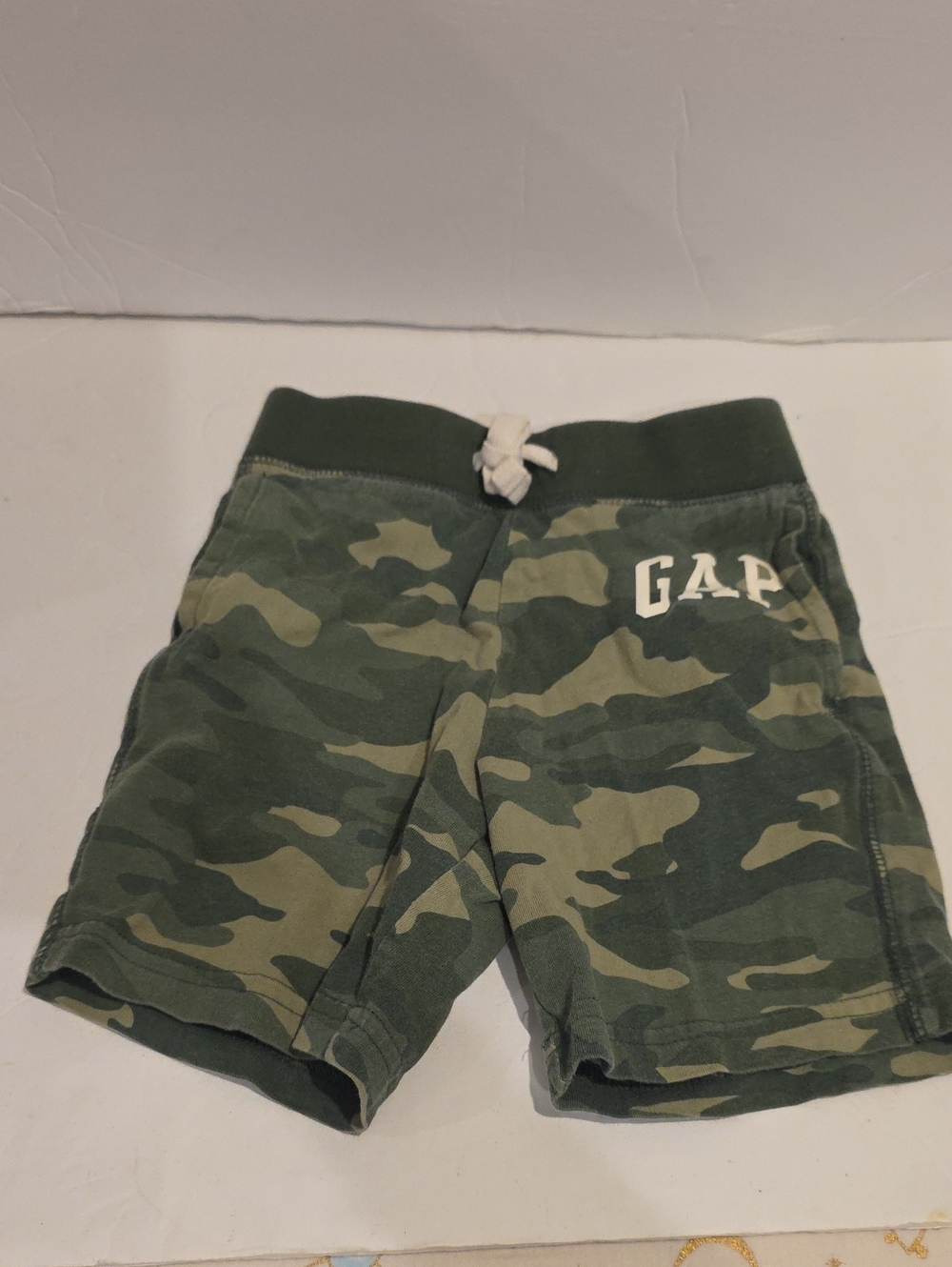GAP Toddler Camo Drawstring Shorts - Green Camo 18-24 Months